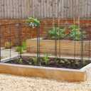 6 Panels Chicken Wire Plant Protectors, 14.26ft(L) x 24in(H) Plant Protectors from Animals, Raised Garden Bed Fencing, Garden Protection Bunny Barricades from Chicken Squirrels for Vegetables