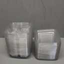 50Pcs Bento Snack Containers,4 Compartment Food Storage Container with Lids,Meal Prep Lunch Containers for Kids,Adults,School,Work,Office,Travel,Take-Out