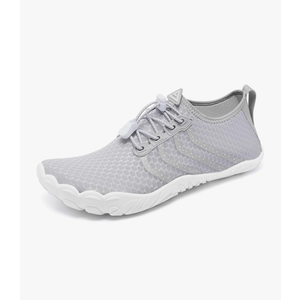 Racqua Water Shoes Men Women Quick Dry Swim Lake Kayaking Shoes Beach Non-Slip Surfing Pool Sport Barefoot (Shoes 308, Gray)