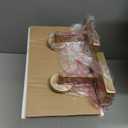 Kalium Wall Sconces Set of Two for Bathroom Bedroom Living Room Hallway Indoor Stairwell & Mirror, Farmhouse Modern Vanity Light Fixtures with Double Glass Shade & Gold Rustproof Metal Base, E26