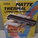 Uinkit Matte Thermal Laminating Pouches, 9 x 11.5 Inches 3 Mil Thick Clear Anti-Glare with Matte Finish 50 Pack Fitted for Letter Size Laminating Sheets 8.5 x 11