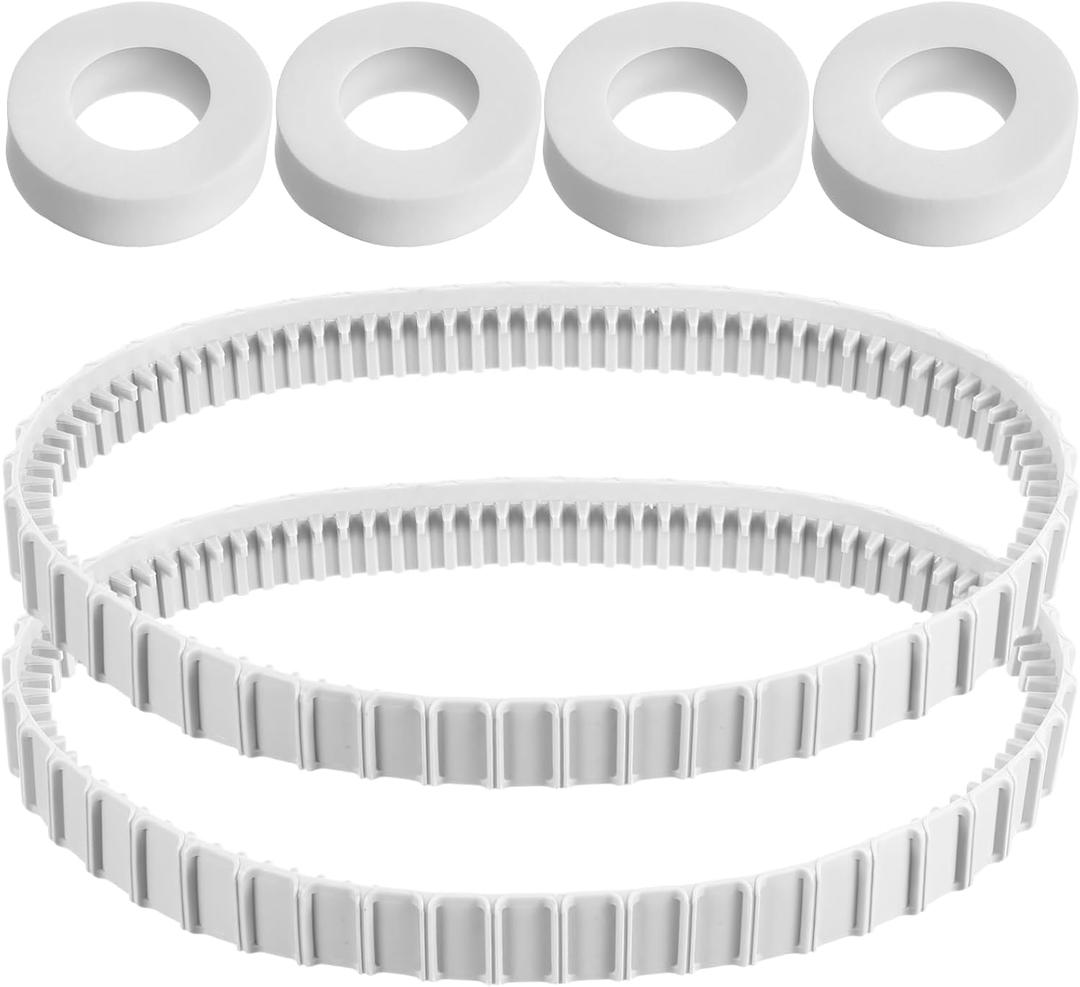 Menkxi 6 Pack Pool Cleaner Accessories Compatible with Maytronics Dolphin Robotic Pool Cleaners 4 Climbing Rings Replacement 6101611-R4 2 Robot Timing Track 9983152-R2