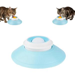 2 x Slow Feeder Cat Bowl, Cat Food Bowl with Cat Lick Ball, Licking A Ball Add More Fun Bowl, Cat Slow Feeder Bowl, Slow Down Eating Speed and Add More Fun for Your Cats.