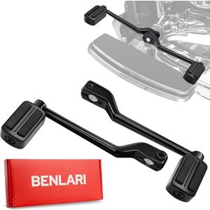 Benlari Heel Toe Shifter Pegs, 304 Stainless Steel Shifter Lever Pegs Fit for Harley Touring Street Glide Road Glide Road King Electra Glide 1988-2024, FL Softail 1986-2017, Trike 2008-2024, Black