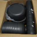 Teivio 32-Piece Kitchen Plastic Wheat Straw Dinnerware Set, Service for 8, Unbreakable Modern Dish Set - Dinner Plate/Dessert Plate/Cereal Bowl/Cup, for Apartment Essentials, Outdoor Camping, Black