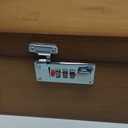 GLENCREAG Stash Box with Rolling Tray, Smell Proof Large Bamboo Storage Box with Lock, Decorative Set Includes Glass Jars & Grinder, Gift for Men Women (Brown)