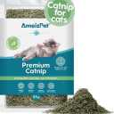 AmeizPet Catnip Grass for Cats Premium, Catnip Treats for Training & Play, Cat & Kitten Behaviour Dust 25g (0.06 Oz) Pack of 2