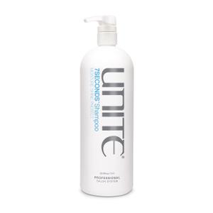 UNITE Hair 7SECONDS Shampoo Professional-Size Lightweight Daily Cleanser That Boosts Shine, Strengthens & Helps Protect Color Defends Against UV & Heat Damage For All Hair Types 32 Fl Oz