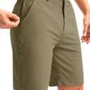 Soothfeel Men's Golf Shorts with 5 Pockets Stretch Lightweight Quick Dry 9 Inch Flat Front Casual Work Dress Shorts for Men (XL)