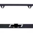 Chevy Chevrolet Metal Black License Plate Frame Tag Holder with 3D Bowtie Emblem