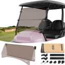 10L0L Foldable Golf Cart Windshield for Club Car Precedent 2004-Up, Tempo & Onward 2017-Up Models, UV-Proof & Impact Resistant, Lightweight Golf Cart Windshield, 37.5" W X 33.6" H (Tinted Windshield)