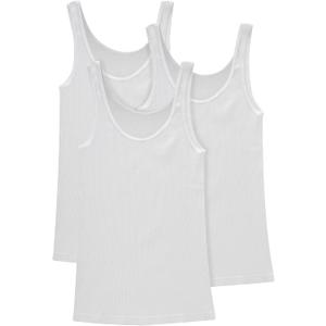 Hanes Women's Originals Knit Cotton Rib Tank Pack, Soft Ribbed Tank Tops, 3-Pack (XX-Large, White, White, White)