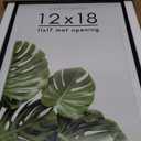 Americanflat 12x18 Metal Poster Frame with Tempered Glass - Use as 11x17 Frame with Mat or Display 12x18 Photo Without Mat - Brooklyn Collection - Picture Frames for Wall Display - Black