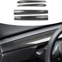 Dash Wrap Door Trim Panel for Tesla Model 3 Model Y Accessories 2020 2021 2022 2023 ABS Carbon Fiber Dashboard Cover Wrap