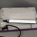 Desk Lamp for Office Home, 31.5" Desktop Lighting Bar with Gooseneck, Clip on Desk Light with Clamp, Bright Dimmable Table Lamp for Study, Work, Computer, Monitor, Reading (Black)