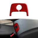 Car Inner Door Handle Sticker Carbon Fiber Decal Interior Trim Cover for Jeep Wrangler 2011 2012 2013 2014 2015 2016 2017 Accessories (Red)