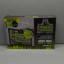 AND1 Over the Door Mini Basketball Hoop: 18x12 Shatterproof Backboard, 2 Mini Basketballs, and Hand Pump Included- Ultimate Indoor Basketball Accessory for Kids and Adults, No Tools Required (Black\Volt)