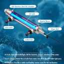 PWS-55 55W Pond Pool UV Purifier Clarifier, Weatherproof IP67, Stainless Steel UV Reactor, Pond Size Up to 8000 Gallons, Max Flow Rate 2700 GPH