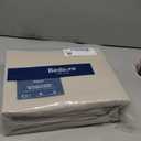 Bedsure 100% Washed Cotton Duvet Cover Queen Size - Natural Minimalist Cotton Duvet Cover Linen Like for All Seasons - GentleSoft Plain Simple Bedding (Natural, Queen, 90"x90")