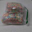 Autumn Dream Cotton Bedspread Quilt Sets, 3 Pieces Reversible Comforter Coverlet Sets, Yellow Gorgeous Paisley Bedspread,King Size (King (96by108 inch))