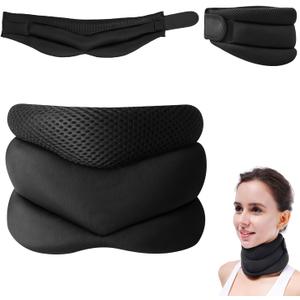 Neck Support for Snoring,Necksupport - Never Snore Again, Adjustable Soft Foam Neck Brace Ergonomic Design Breathable Comfort for Home/Travel/Office Use for Men & Women
