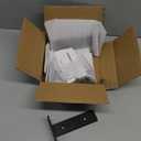 MIUGO 6 Pack Heavy Duty Shelf Brackets 6 inch, Floating Shelf Brackets(1/5-Thick), L-Shaped Wall Shelf Bracket Hidden & Decorative Shelf Bracket Black