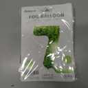 3 x Video Game Number 7 Balloon Different shades of Green Number Balloons for Game Birthday Decorations, Pixel Game Party Supplies 7 Number Balloon