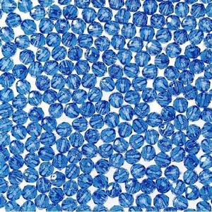8mm Faceted Plastic Beads Transparent Dark Sapphire Bulk 1,000 Pieces