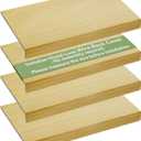 4 PCS Wire Rack Covers for Pantry Wood Grain, 24''W * 16''D (Ready to Use) Faux Wood Shelf Covers for Wire Shelving, Rustic Closet Shelves Covering Toppers - Bathroom, Kitchen, Garage