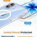 Lifedance for iPhone 17 Case, [Compatible with MagSafe] Full-Body Rugged Protection Case with Built-in Screen Protector, 10FT Military Grade Drop Tested Heavy Duty Shockproof Cover, Clear Magnetic