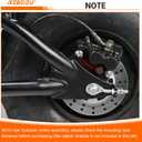 Mini Bike Rear Hydraulic Disc Brake Kit 7/8 Left Brake Master Cylinder Compatible with Coleman B200RSV B200 200cc Mega Moto B212 Minibike Parts 67" Hose