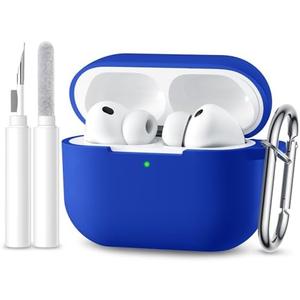 Dgege for AirPods Pro 3 Case Cover(2025),Soft Silicone Full Protective Case for AirPods Pro 3 Case with Keychain & Cleaner Kit,Compatible with Apple Airpods Pro 3rd for Women Men,Front LED Visible