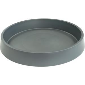 Plant Saucer Tray for Ceramic Plastic Pots, 12 inch Plant Saucers for Indoors, Pot Saucers Trays, Bird Bath Bowls, Flower Planter Water Drip Trays for Pots Base (12", Gray)