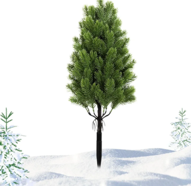 Topiary Trees Artificial Outdoor | Realistic UV-Resistant Topiary | Fake Tree Pine Needle Shrubs - for Indoor Living Room Garden Yard Porch Patio Pathway Lawn Driveway Farmhouse Holiday