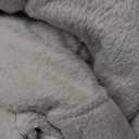 Great Bay Home 4-Piece Velvet Plush Micro Fleece Queen Size Sheet Set - Deluxe Microplush Non-Pilling Bed Sheets- Lavish Sherpa Winter Bedding Set (Stone Grey)