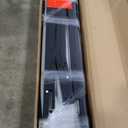 Morufur Metal Bunk Bed Full XL over Queen Size with Ladder & Guardrail, Metal Bed Frame for Room, Heavy Duty Sturdy Bunk Beds, No Spring Box Needed, Black