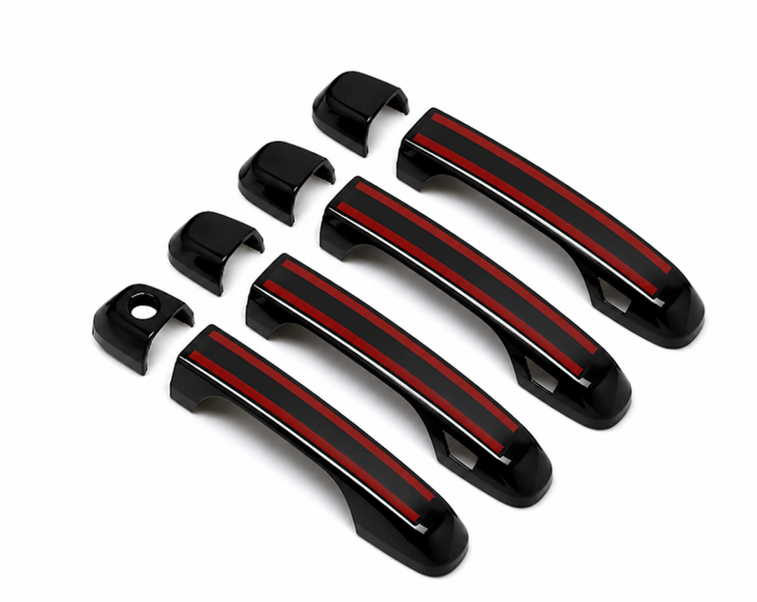 ITrims Door Handle Cover Trim for Toyota 4Runner 4WD N280 Prado J150 2010-2024 2018 2019 2020 Car Styling Accessories Exterior Door Handles 8PCS ABS (No Smart Key Holes Matte Black)