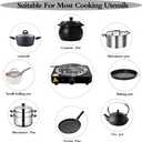 Compact and Portable Countertop Burner- Countertop Single Coiled Burner 1000 Watts Electric Hot Plate Temperature Controls Black