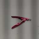 False Nail Clippers with Magnets Stainless Steel Nail Cutter for Acrylic Nail Nail Clippers with 15Pcs Small Magnets for Home Salon Nail Art (Pink)