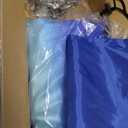 Sensory Swing for Kids & Adults Holds up to 300lbs Indoor & Outdoor Double Layer Therapy Cuddle Swing with 360 Swivel Hanger Kit for Calming, Effect for Autism, ADHD or SPD. (Star Blue)