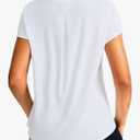 SANTINY Short Sleeve Workout Tops for Women Loose Yoga T-Shirts Sun Protection Breathable Running Athletic Tee Shirts Medium