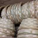 15 Pack 8 Inch Bamboo Woven Basket, Round Bamboo Woven Fruit Baskets for Kitchen, Restaurant, and Holiday Decor