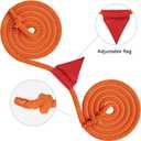 X XBEN Tug of War Rope with Flag for Kids 40FT, Teens and Adults, Soft Cotton Rope Games for Team Building Activities, Family Reunion, Birthday Party Orange