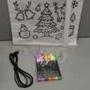 LED Drawing Board with 7 Colors & 3 Light Modes - Rechargeable Glow Doodle Board, Includes 7 Markers + Tracing Book, Dry Erase Note Boards, Halloween Christmas Birthday Gifts for Kids (7.9"x11.8")