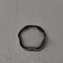 Ceramic Spoon Holder for Stove Top, Cute Coffee Spoon Rest with Ruffled Edge for Coffee Bar, Cooking Stove Spoon Holder for Multiple Utensils, Modern Kitchen Decor Housewarming Christmas Gift (Black/White)