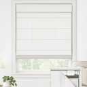 LazBlinds No Drill Roman Shades, Light Filtering, 23.5"W x 48"H, Off White