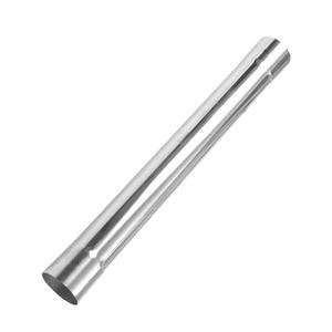 Motoforti 2.5" OD Straight Pipe Tube T304 Stainless Steel Car Tubing Piping 18inch Length Double Expand-on Ends Surface Polishing