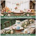 Rotating Cake Stand 12" Wood Cake Stand with Cake Cutting Set,Rustic Wooden Cake Stands for Party/Wedding/Baking Gifts/Event/Cake Turntable for Decorating