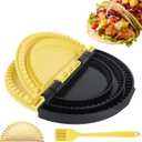 3 x Tortilla Sealer Crimper Press Maker – 3 in 1 Adjustable 6 8 10 Inch Tool Machine for Quesadilla Taco Burrito Empanada Dumpling - Tortillas folder for Wrap Sandwich Empanadas Pie