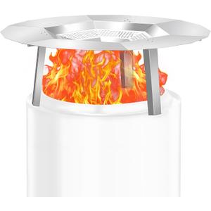 KEESHA Heat Deflector for Solo Stove Yukon 27" Heat Plate for Fire Pits Heat Deflector for Solo Stove Yukon Accessory with 3 Detachable Legs, 304 Stainless Steel